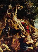 Peter Paul Rubens The Raising of the Cross, oil painting on canvas
